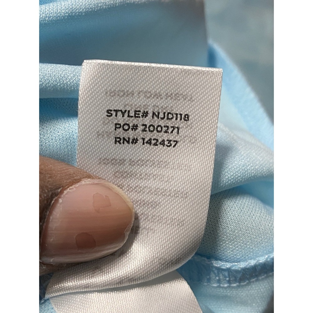 Lulus Malley Light Blue Ruffled‎ Tulle Maxi Dress Women's Size Medium - Picture 6 of 8